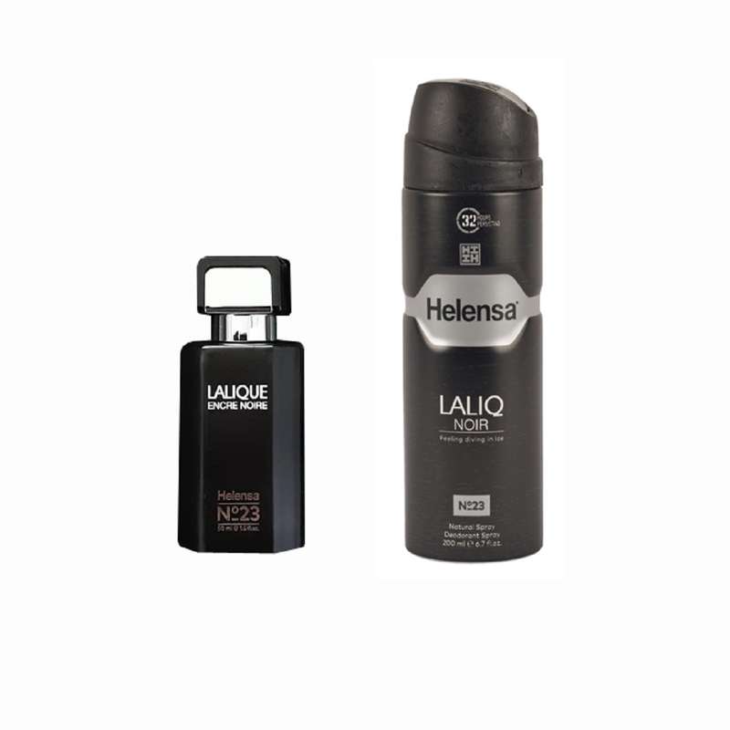 ست ادو پرفیوم مردانه هلنسا مدل lalique encre noire حجم 50 میلی لیتر