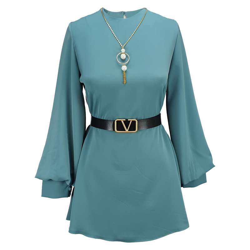 پیراهن زنانه مدل کلوش کد 407GreeS