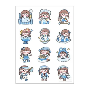 برچسب سهیلا جایروندی مدل برش نخورده طرح اسکرپ بوک دخترانه