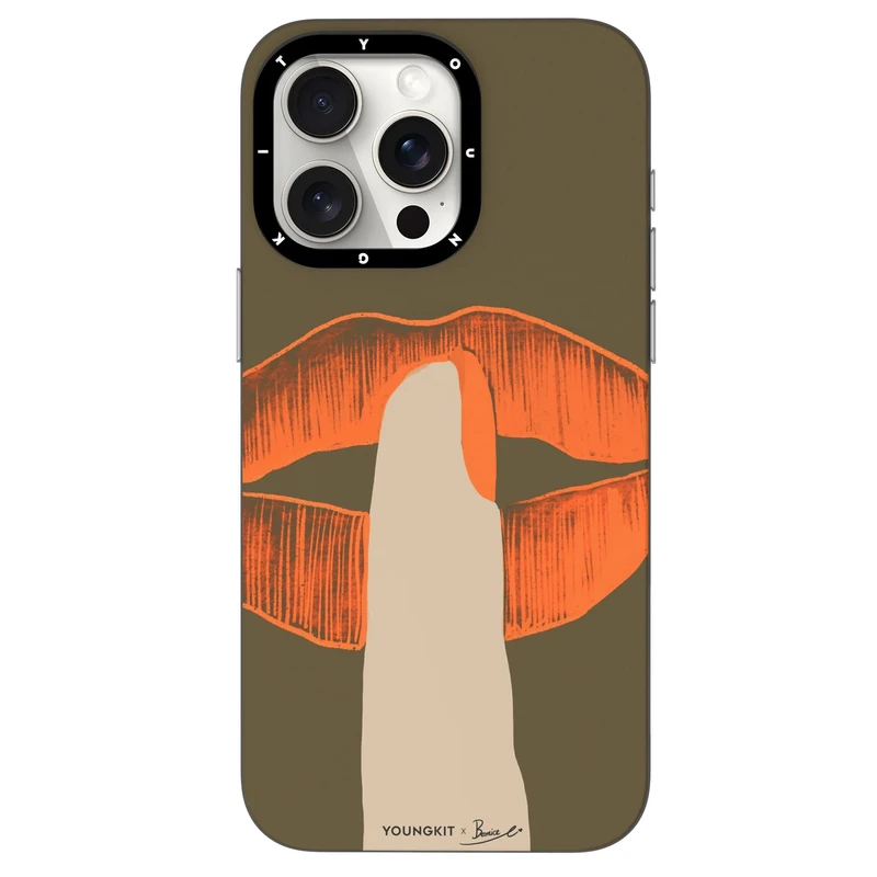 کاور یانگ کیت مدل peach fuzz مناسب برای گوشی موبایل iphone 15 promax