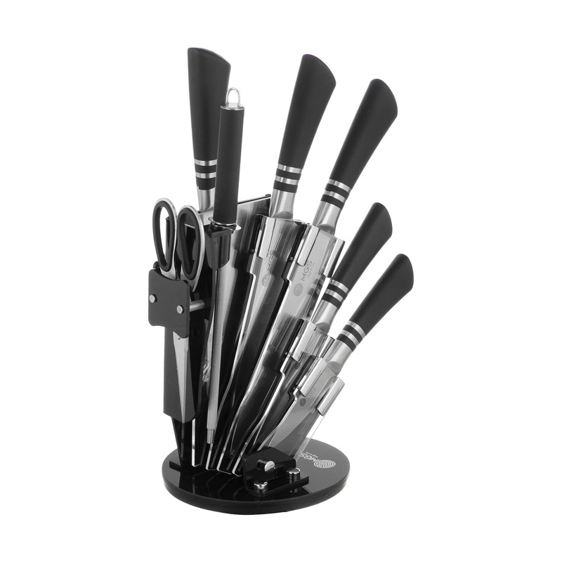 قیمت و خرید سرویس چاقو آشپزخانه 9 پارچه ام جی اس مدل KS-9024B