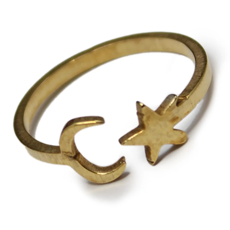 بند انگشتی زنانه طرح ماه و ستاره کد RKH_773