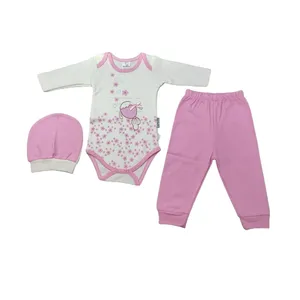 ست 3 تکه لباس نوزادی مدل fish