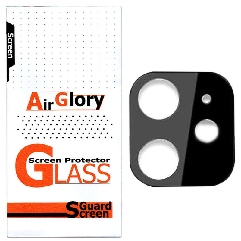 محافظ لنز دوربین شیشه ای ایرگلوری مدل سه بعدی مناسب برای گوشی موبایل اپل Iphone 11 / 12 / 12 Mini