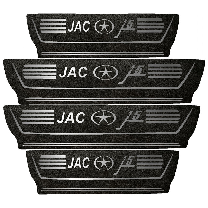 برچسب پارکابی خودرو مهدیار طرح چرم کد PKA1008 مناسب برای JAC J5بسته 4 عددی