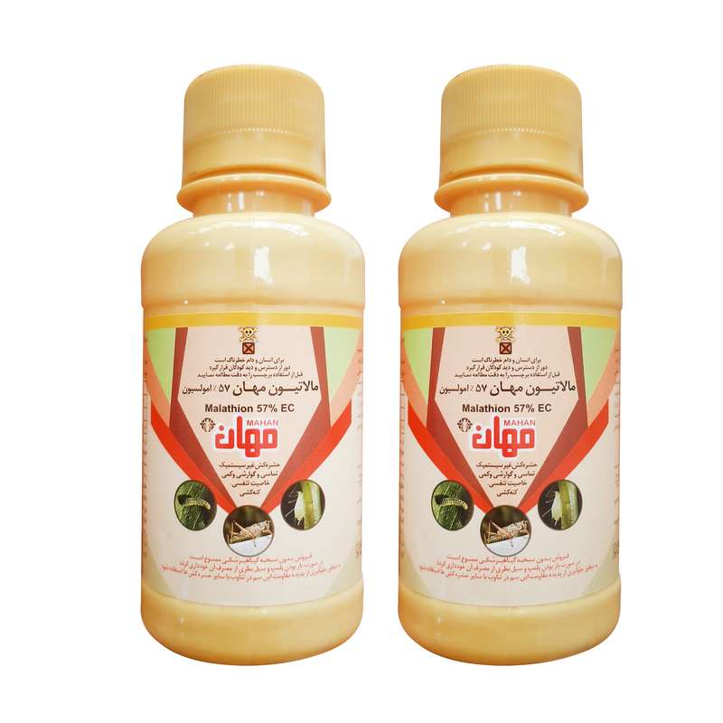 حشره کش مالاتیون مهان مدل مالتوس حجم 100 میلی لیتر مجموعه دو عددی