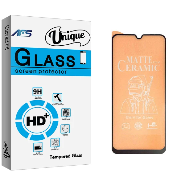 محافظ صفحه نمایش سرامیکی ای اف اس مدل Unique Glass مناسب برای گوشی موبایل سامسونگ Galaxy A50