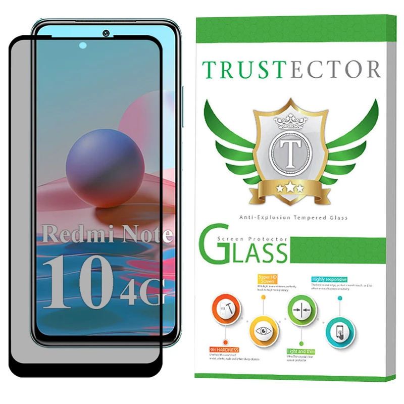 محافظ صفحه نمایش سرامیکی حریم شخصی تراستکتور مدل PRCTA مناسب برای گوشی موبایل شیائومی Redmi Note 10 4G