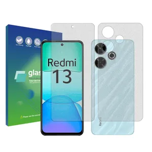 Glasspro Resistant model Matte screen protector suitable for Xiaomi Redmi 13 mobile phone Along with the phone back protector