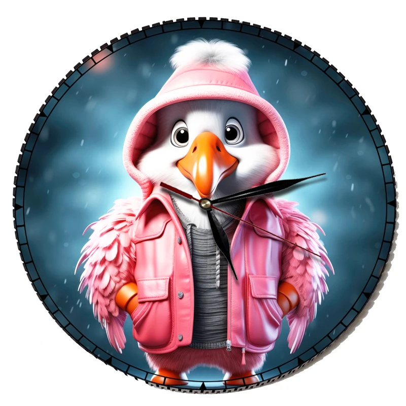 ساعت دیواری کودک مدل جوجه کارتونی