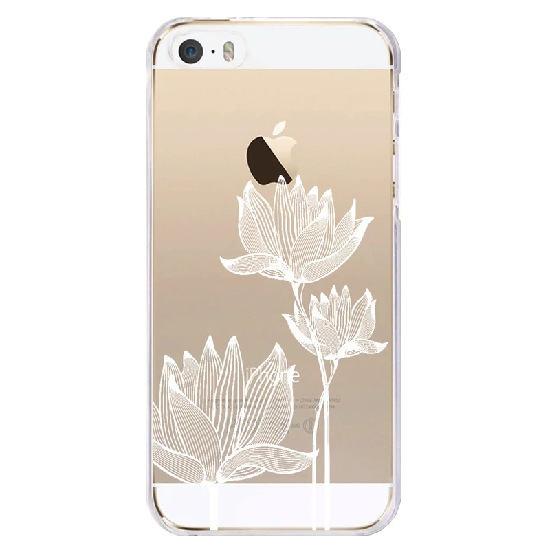 کاور مگافون طرح گل مدل C47-W مناسب برای گوشی موبایل اپل Iphone 5 / 5S / SE