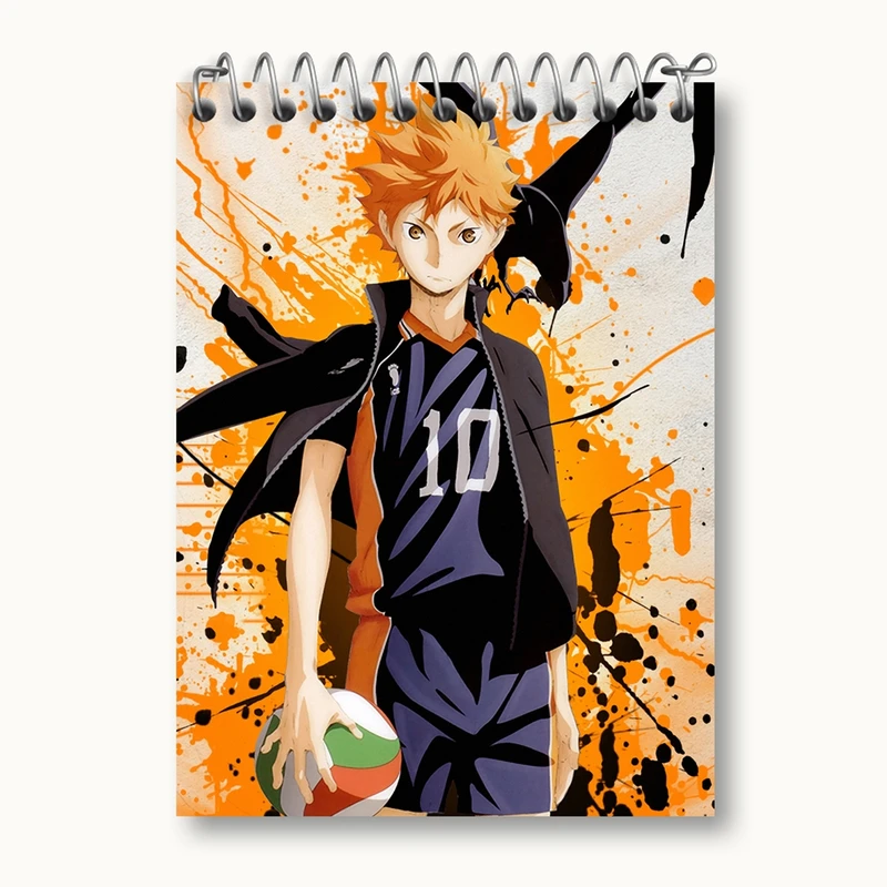 دفتر یادداشت 50 برگ خندالو مدل هیناتا شویو انیمه هایکیو Haikyu کد 17752