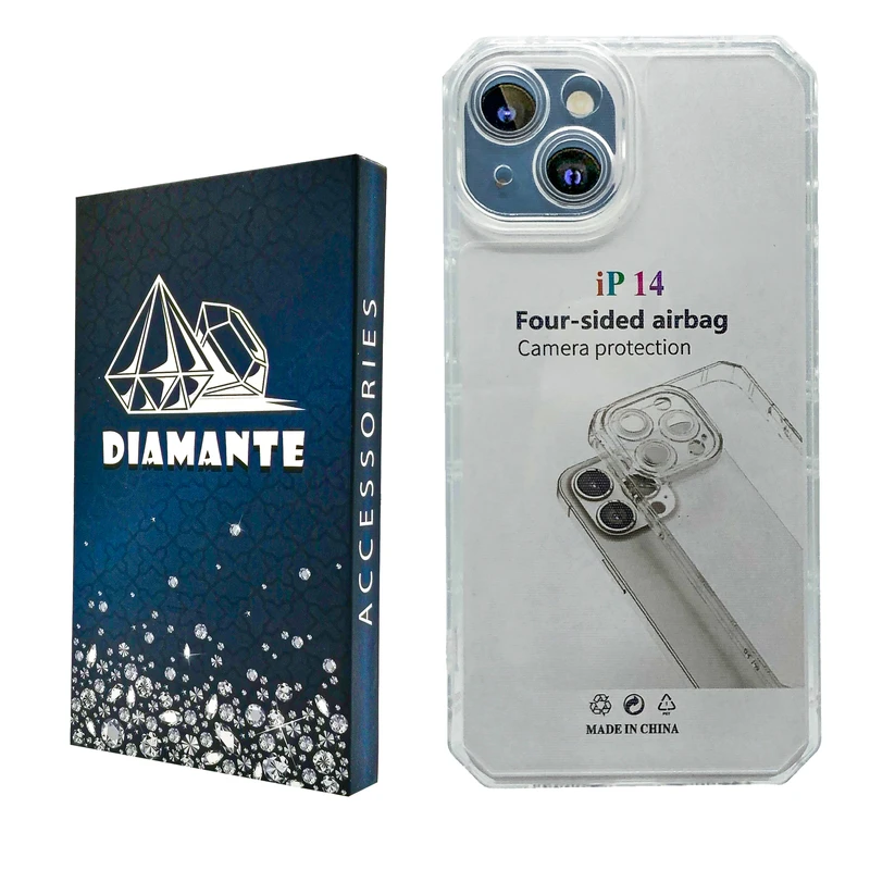 کاور دیامانته مدل Nahid Navy مناسب برای گوشی موبایل اپل iPhone 14 
