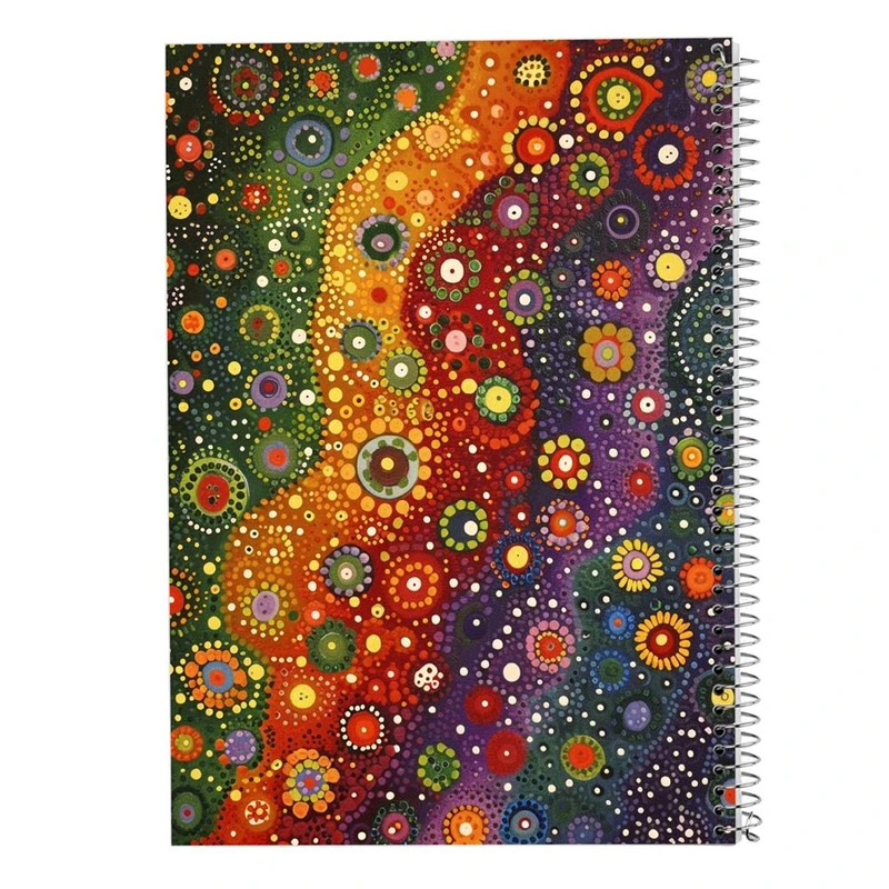 دفتر ژورنال نویسی 50 برگ مدوپد مدل نقطه ای طرح اشکال فانتزی کد DF16112