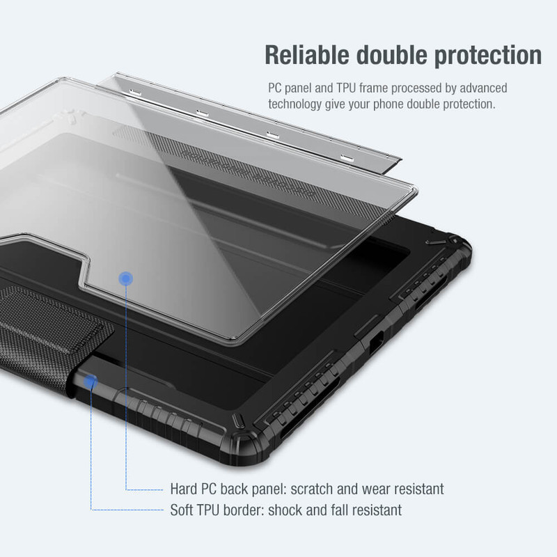 کیف کلاسوری نیلکین مدل Camshield Bumper مناسب برای تبلت اپل  iPad Air 13 2025 / iPad Air 13 2024 / iPad Pro 12.9 2022 / 2021 / 2020
