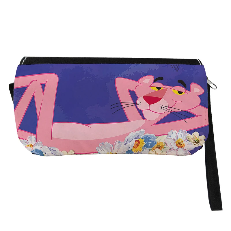   جامدادی طرح پلنگ صورتی مدل دو زیپ کد 183