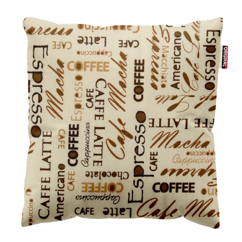 کوسن پاد آفرین طرح قهوه کافی کافه coffee کد 3984 سایز 40*40 سانتی متر