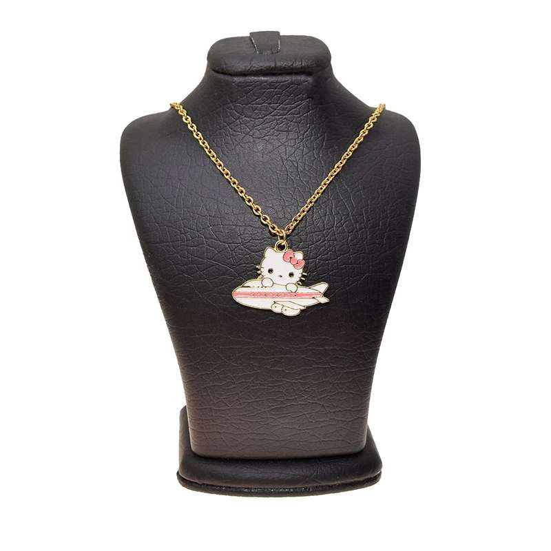 گردنبند دخترانه مدل هلو کیتی و هواپیما