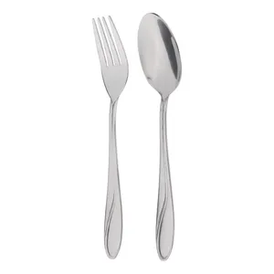 سرویس قاشق و چنگال 12 پارچه ناب استیل مدل سلیا