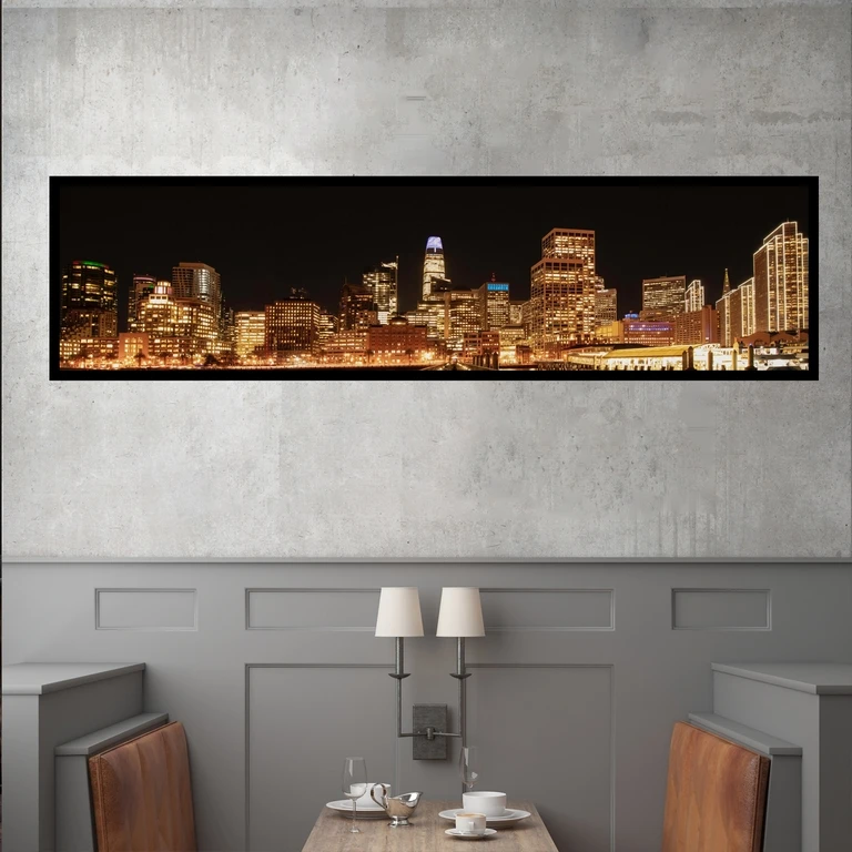 تابلو بکلیت طرح معماری مدرن شهر مدل کشیده B-7496