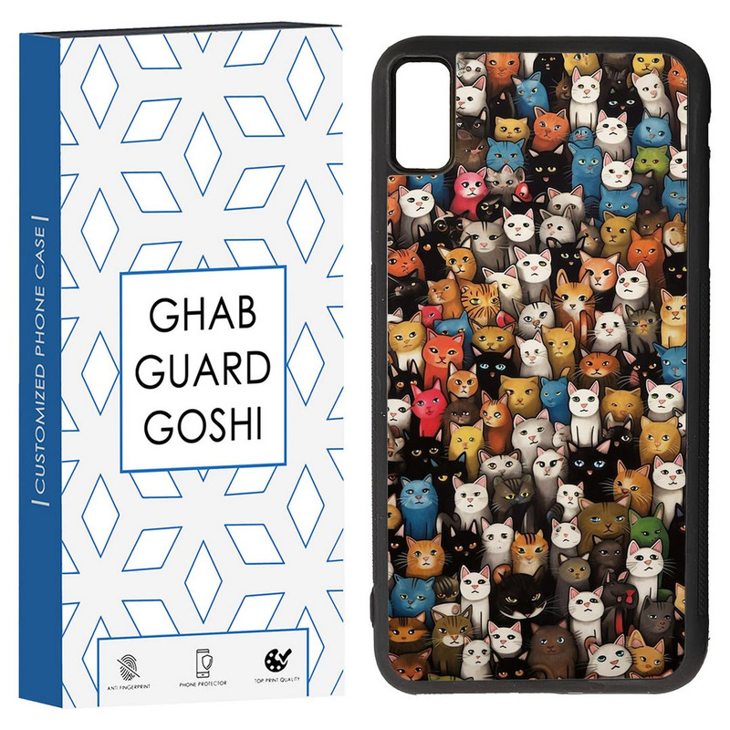 کاور قاب گارد گوشی طرح گربه کد TPU-293 مناسب برای گوشی موبایل اپل Iphone XS MAX/ X MAX