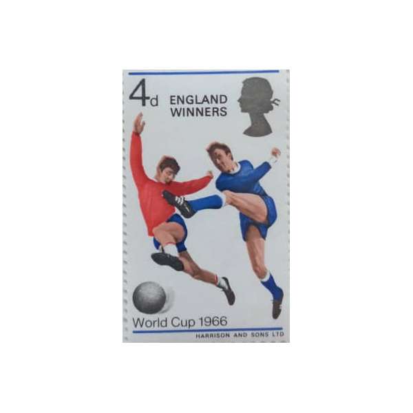 تمبر یادگاری مدل سورشارژ فوتبال انگلیس