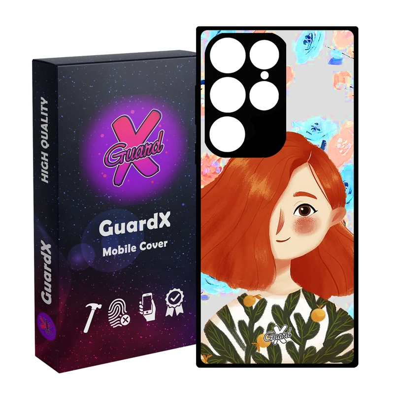 کاور گارد ایکس طرح دختر مدل Glass10324 مناسب برای گوشی موبایل سامسونگ Galaxy S24 Ultra