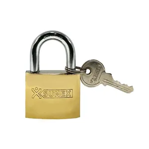 قفل آویز سان مکث مدل 38 سیلندر برنج