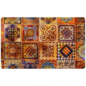 پادری مدل سه لایه رویه مخمل طرح پترن کد S301 سایز 75x45 سانتی متر