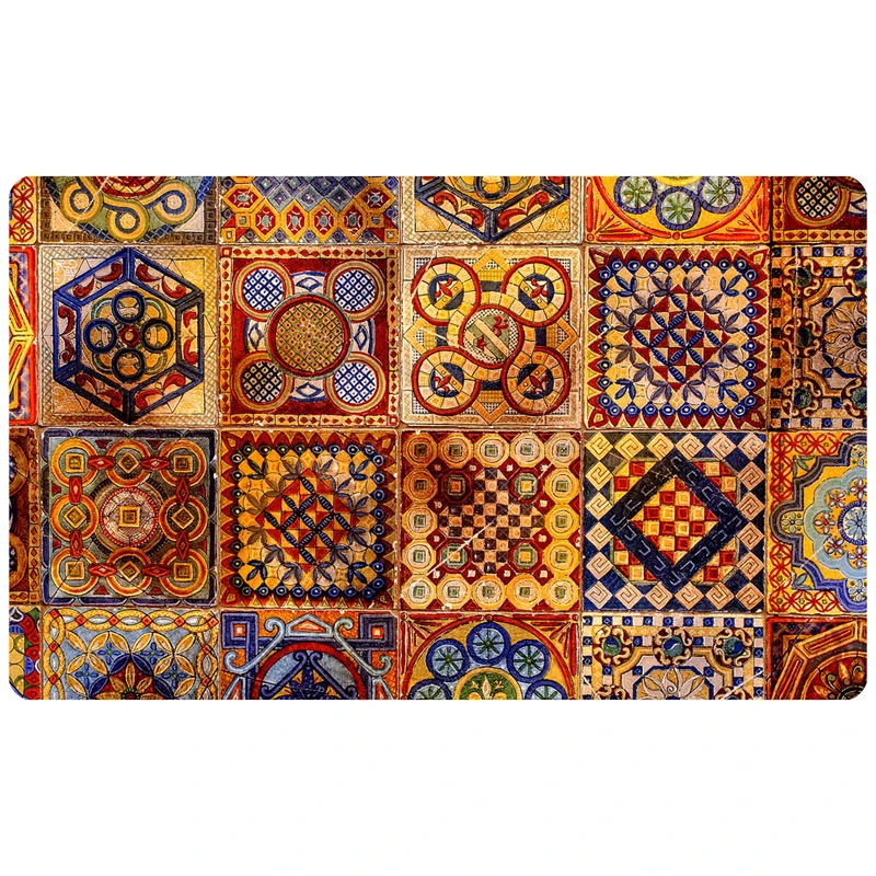 پادری مدل سه لایه رویه مخمل طرح پترن کد S301 سایز 75x45 سانتی متر