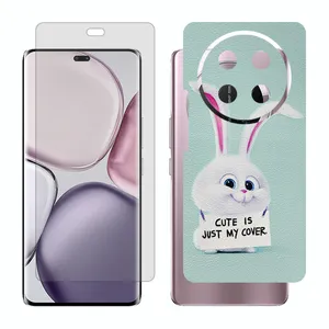 Glass Together model matte screen protector suitable for Honor X9c mobile phone with back cover sticker