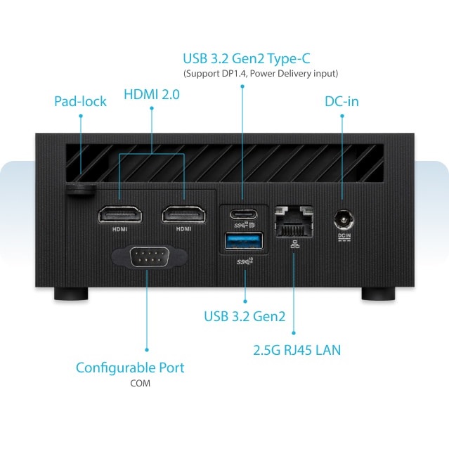 کامپیوتر کوچک ایسوس مدل  PN64 i7-16-512