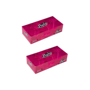 دستمال کاغذی 200برگ پاپیا کد 02 مجموعه 2 عددی