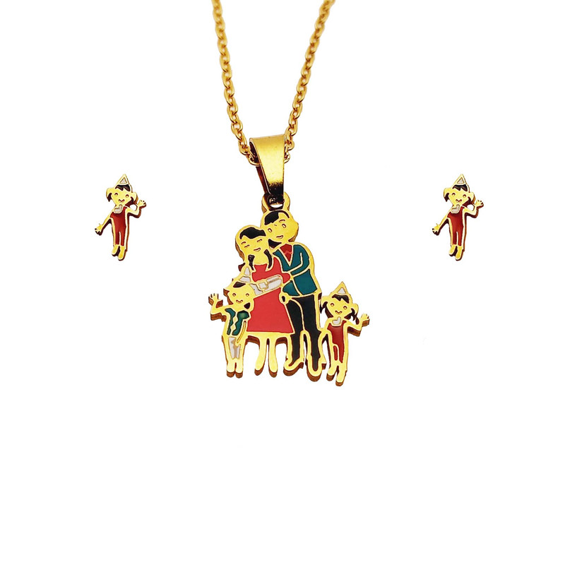 نیم ست دخترانه طرح خانواده مدل 478NSD نیم ست دخترانه طرح خانواده مدل 478NSD