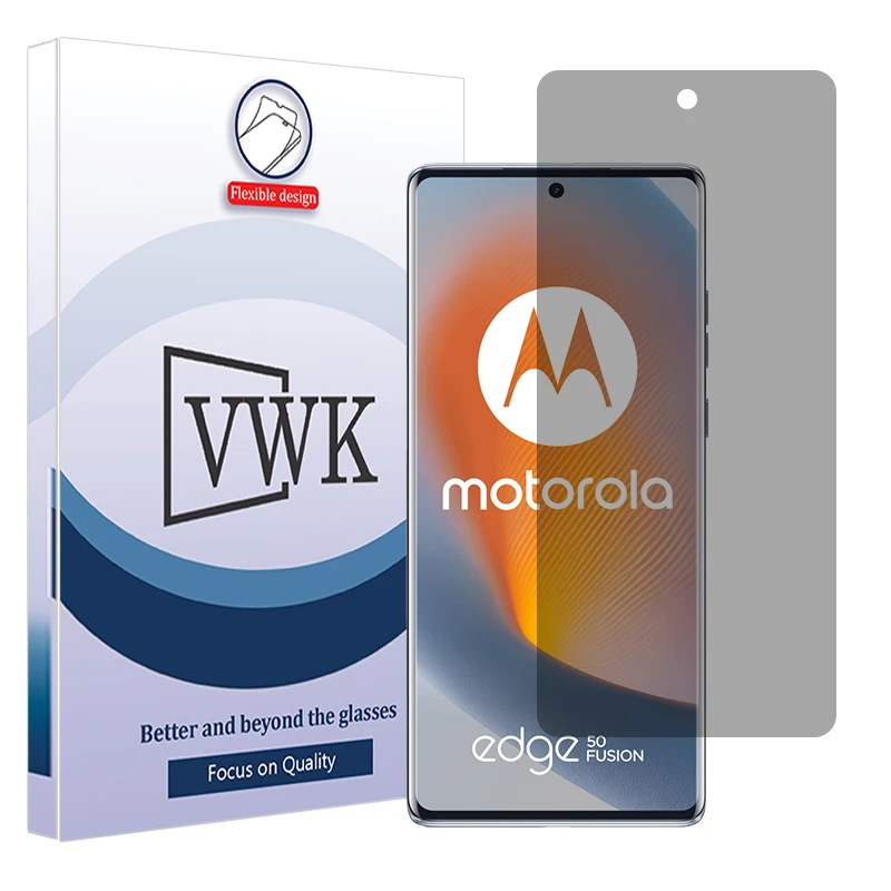 محافظ صفحه نمایش حریم شخصی وی دبلیو کی مدل Tough مناسب برای گوشی موبایل موتورولا Edge 50 Fusion 