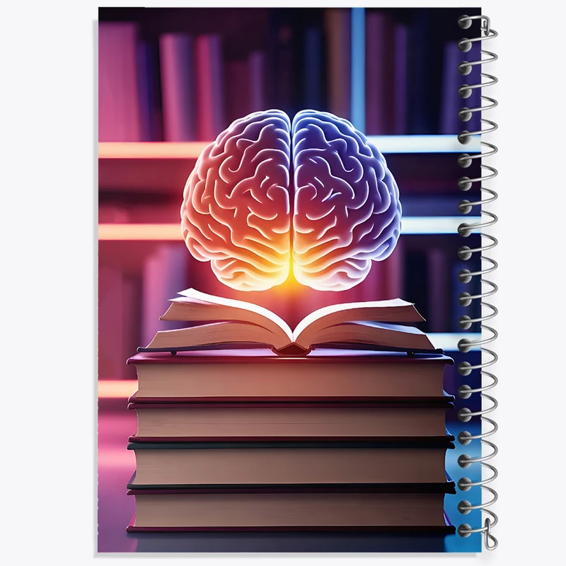 دفتر لیست خرید 50 برگ خندالو طرح مغز کد F8156