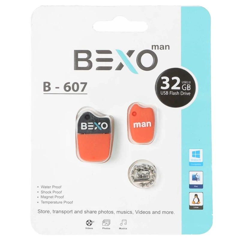 فلش مموری بکسو مدل B-607 ظرفیت 32 گیگابایت با رابط USB 2.0