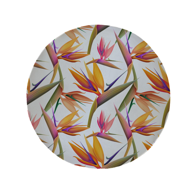 پادری مدل دایره طرح گل کد 5879 سایز 90 × 90 سانتی متر 