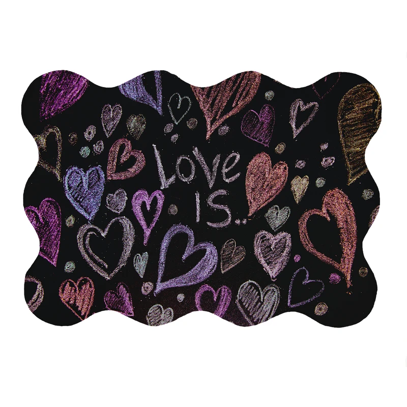 پادری مدل دالبر طرح قلب کد 6225 سایز 80x110 سانتی متر