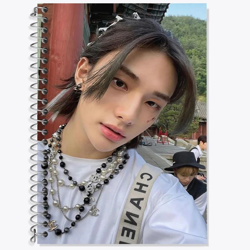 دفتر زبان 50 برگ خندالو مدل سه خط طرح هیونجین گروه استری کیدز Stary Kids کد 16947