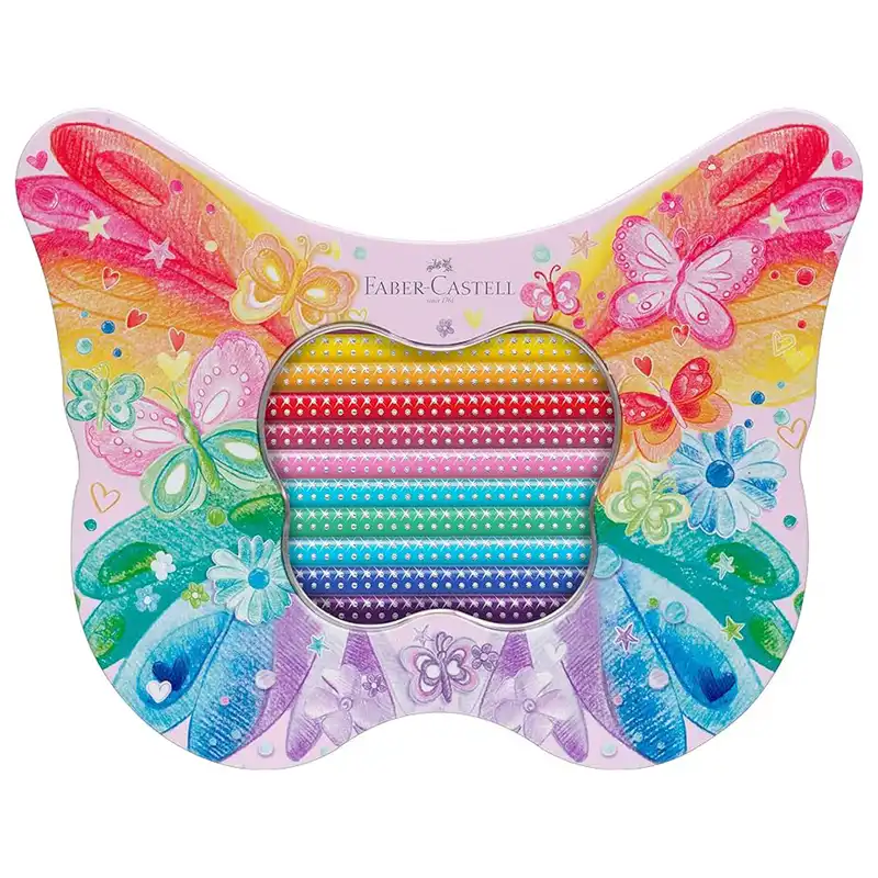 مداد رنگی 20 رنگ فابر کاستل مدل Butterfly Pastel