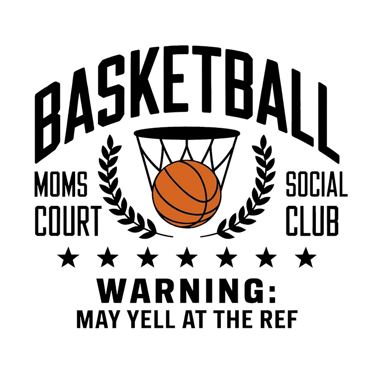 استیکر پارچه و لباس پاد آفرین مدل ورزشی طرح بسکتبال کد S3433