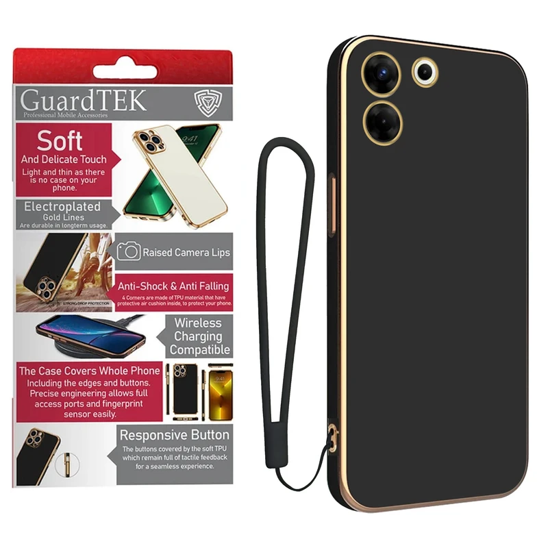 کاور گاردتک آساک مدل Myca2 Strap مناسب برای گوشی موبایل تکنو Camon 20 Pro به همراه بندآویز