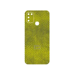 MAHOOT Yellow Snake Skin Cover Sticker for Infinix Hot 10 Play