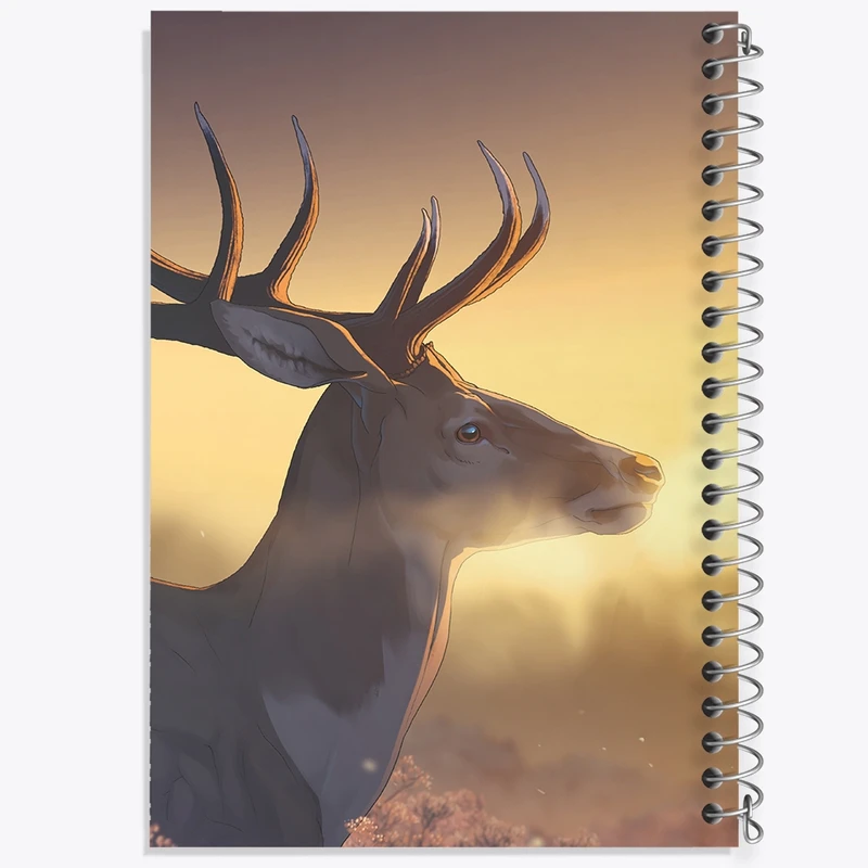 دفتر ژورنال نویسی 50 برگ خندالو مدل نقطه ای طرح گوزن کد F1405