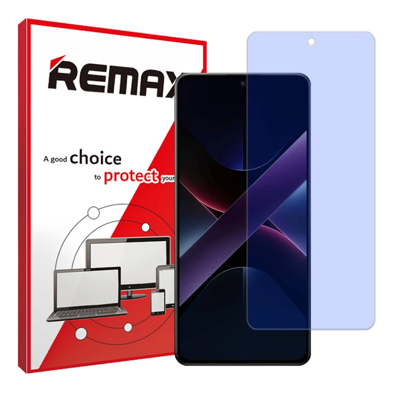 محافظ صفحه نمایش ضد اشعه آبی ریمکس مدل Resistant‌ مناسب برای گوشی موبایل شیائومی Poco X7 Pro