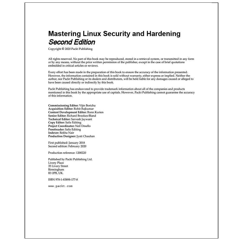 قیمت و خرید کتاب Mastering Linux Security And Hardening Second Edition ...