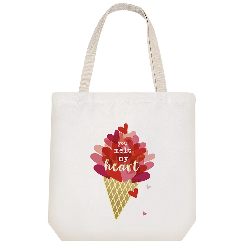 ساک خرید خندالو طرح عاشقانه Lovely کد H1185