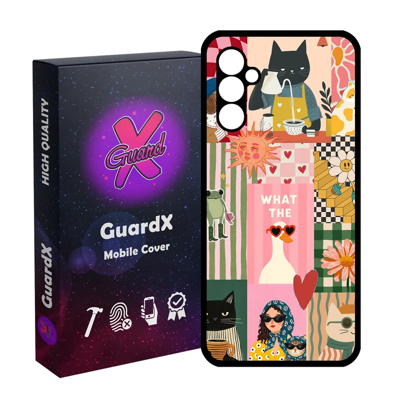 کاور گارد ایکس طرح رنگی مدل 11054 مناسب برای گوشی موبایل سامسونگ Galaxy A24/A24 4G/M34 5G