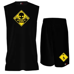 ست تاپ و شلوارک مردانه مدل ادم فضایی  کد BTPM119